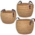 Round Boho Rattan Throw Pillow — 13"