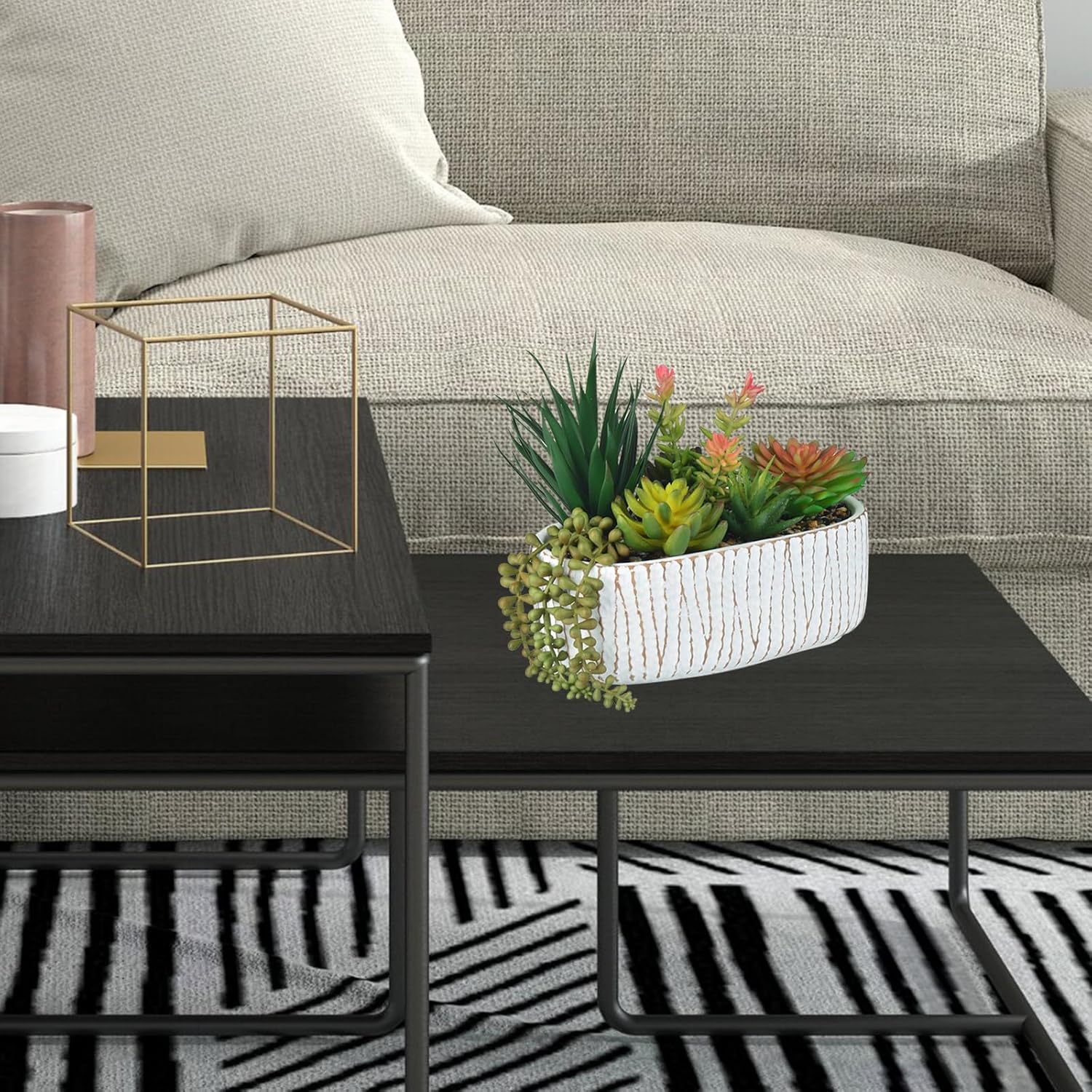 Faux Succulent — 8.7" - View 5