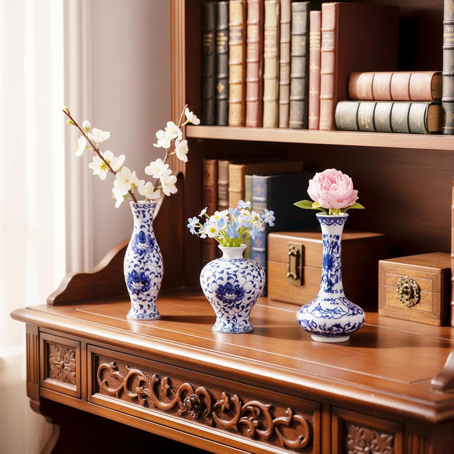 Blue Flower Vase — Set of 3 - View 8