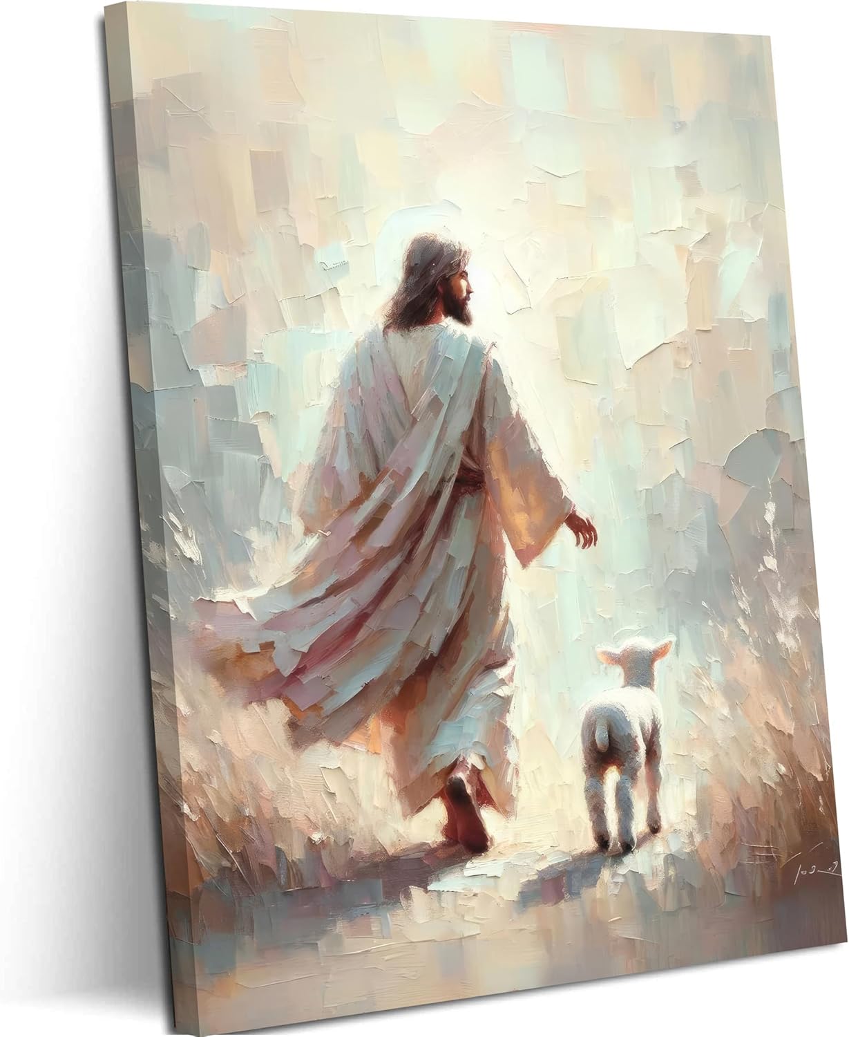 Metal Canvas Wall Art — 12X16 — Back view