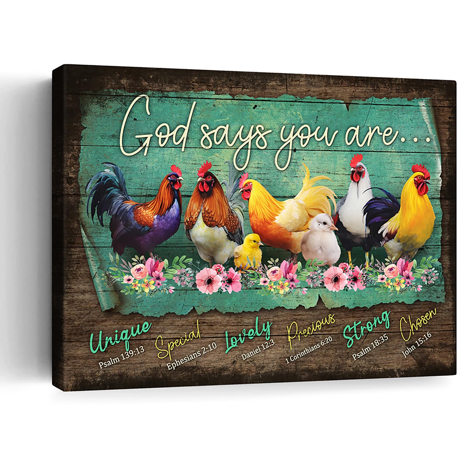 Framed Farmhouse Fabric Wall Decor — 12"