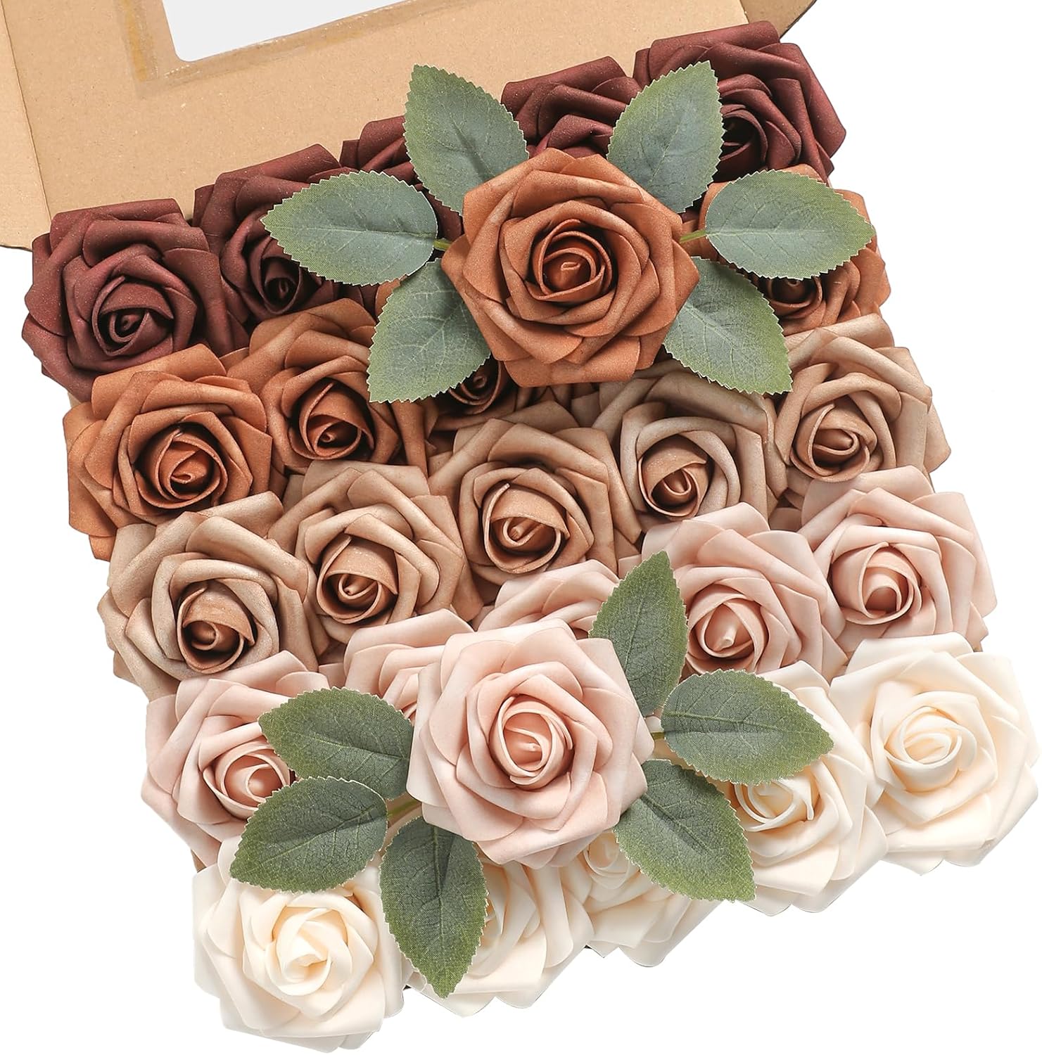 Blue Artificial Flowers — Shades of Earth Tones