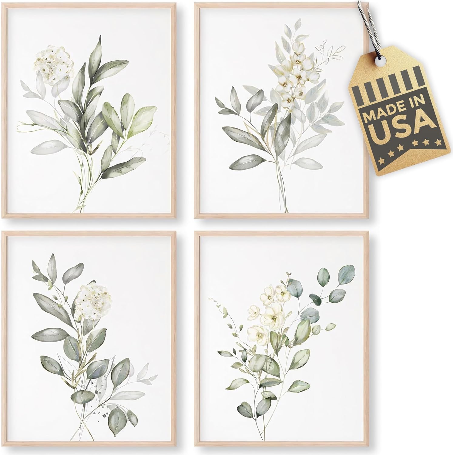 Unframed Wall Art Print — 8x10 — Botanical Watercolors