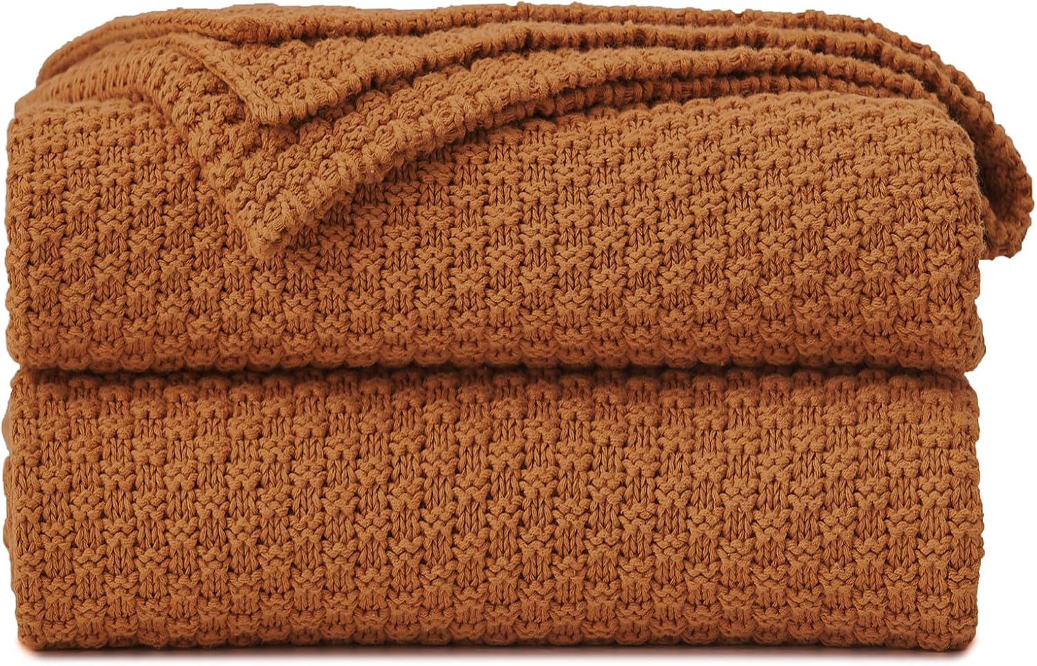 Oversized Beige Throw Pillow — 60" — Burnt Orange