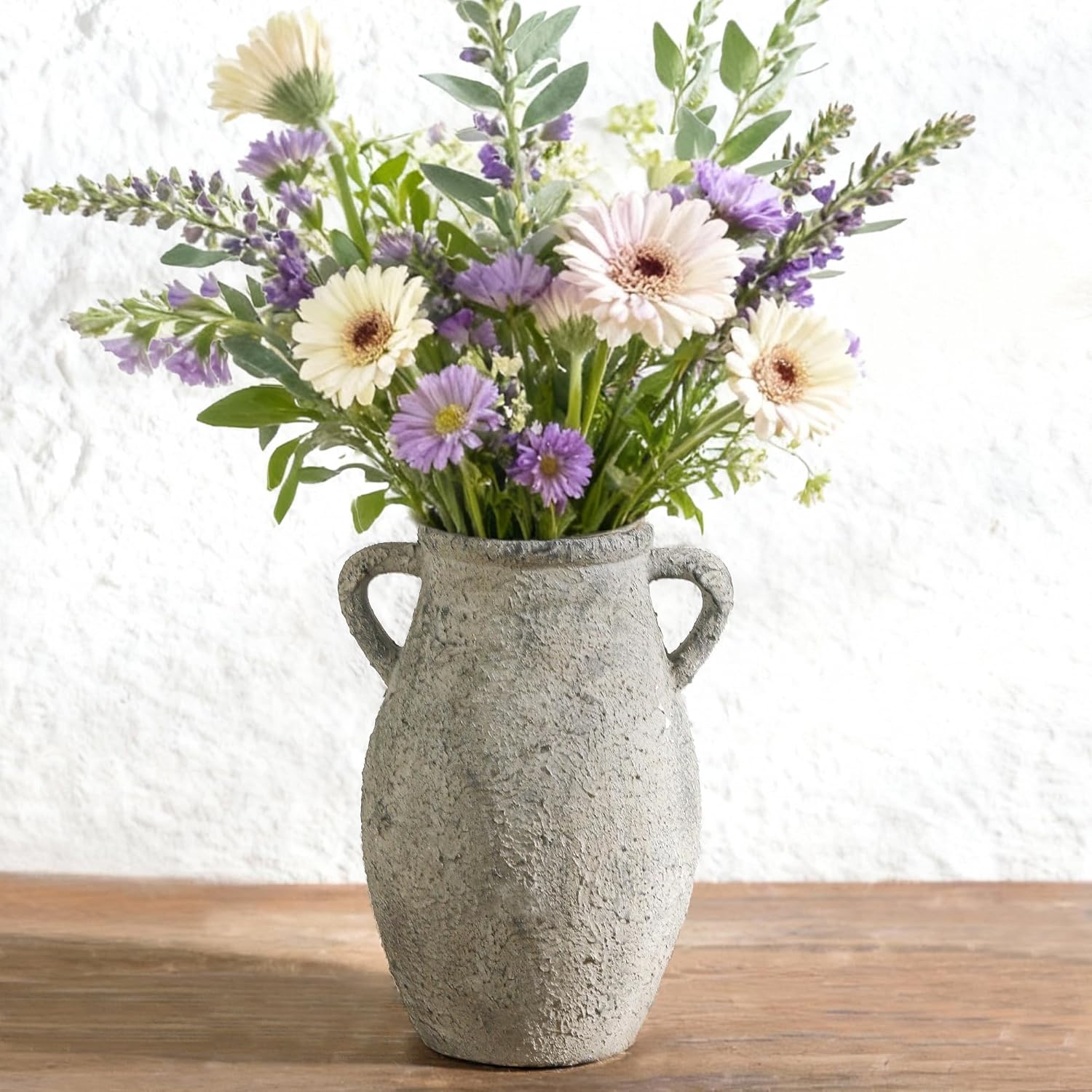 Boho Ceramic Flower Vase — 12" — 102-3-9in