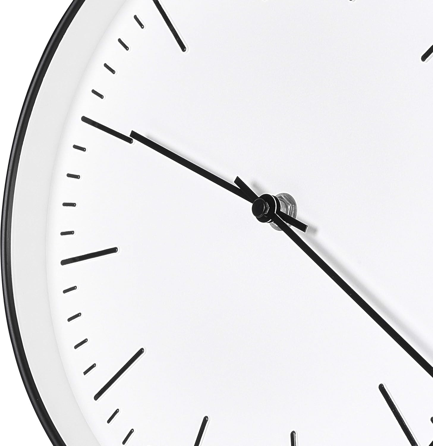 Battery Operated Black Wall Clock — 10" - View 5