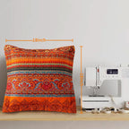 Boho Blue Throw Pillow Cover — 18" - View 2
