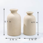Boho Beige Vase Set - View 2