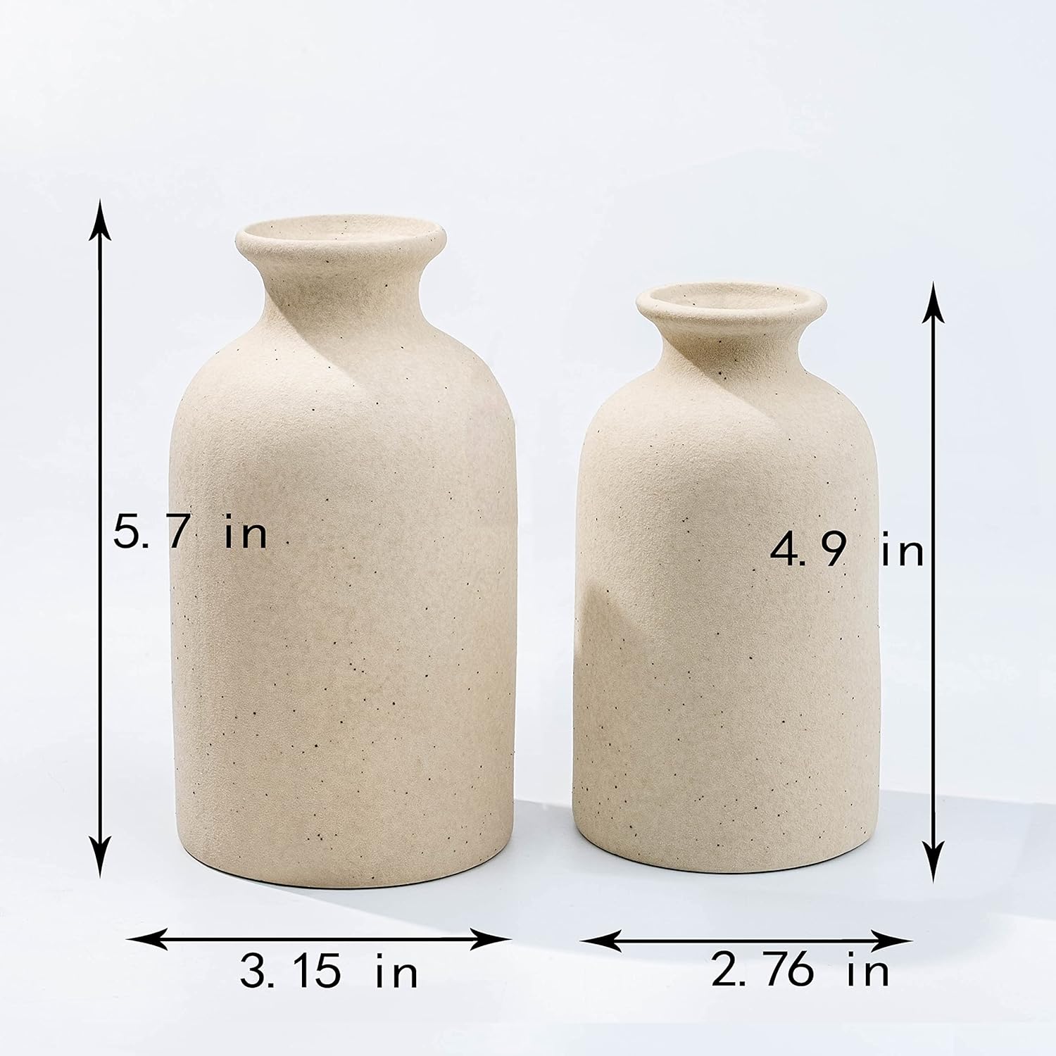 Boho Beige Vase Set - View 2