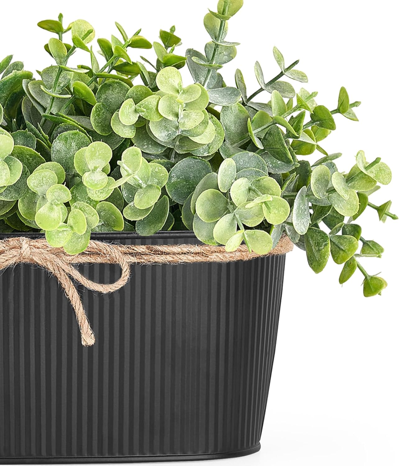 Rectangular Farmhouse Black Faux Plant - View 7