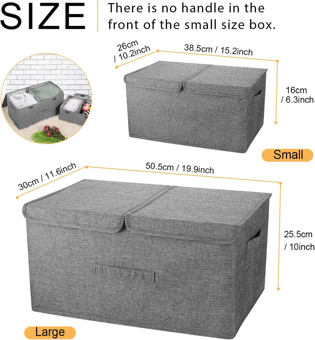 Linen Beige Storage Bin - View 7
