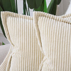 Boho Beige Throw Pillow Cover — 18" - View 4