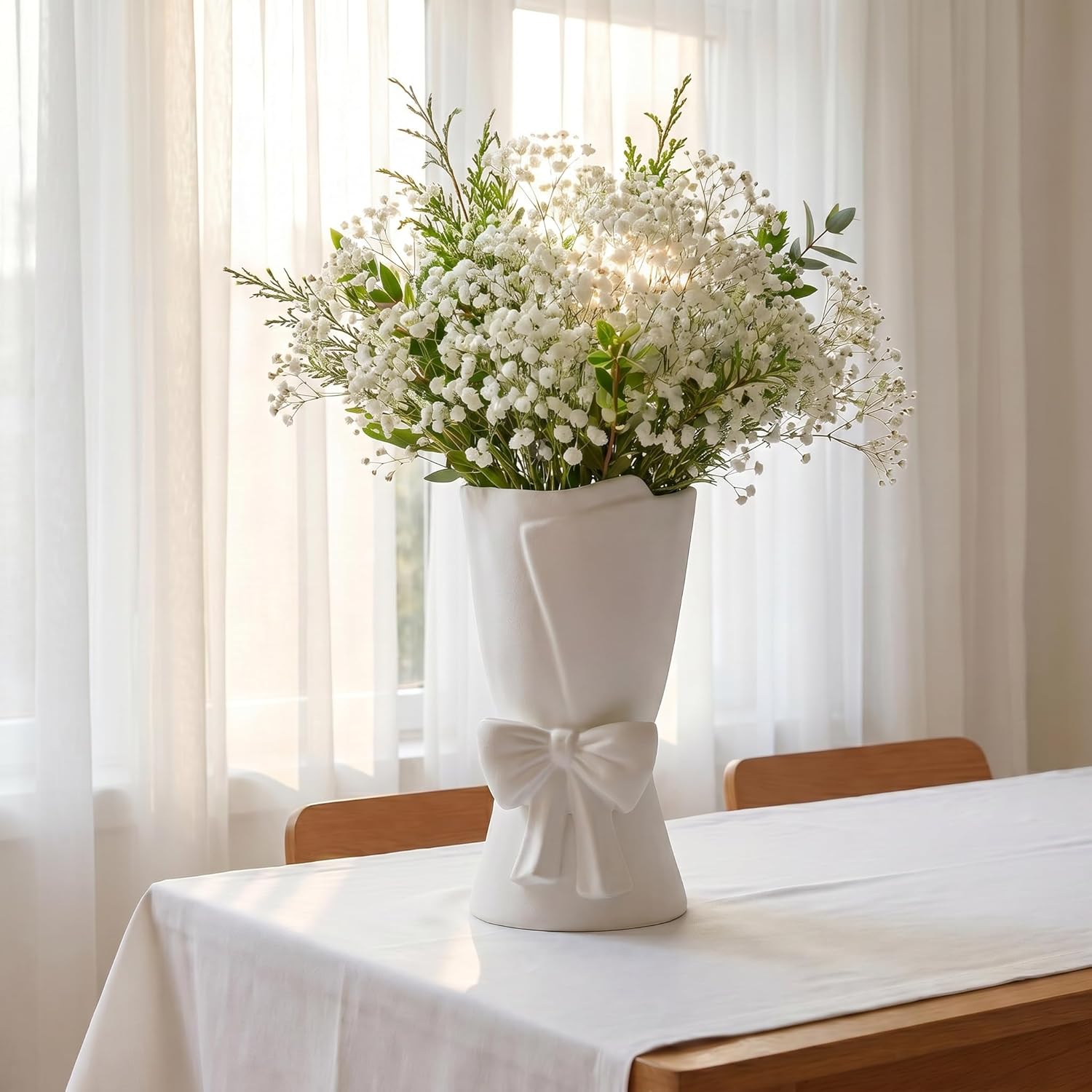 Beige Flower Vase - View 6