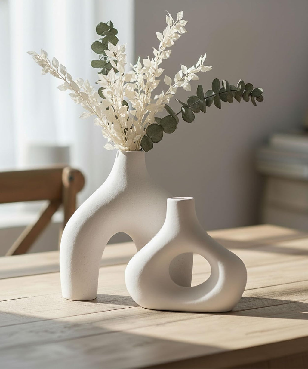 Modern Black Vase — Set of 2 - View 2