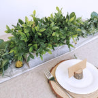 Rectangular Farmhouse Wood Artificial Plant - View 4