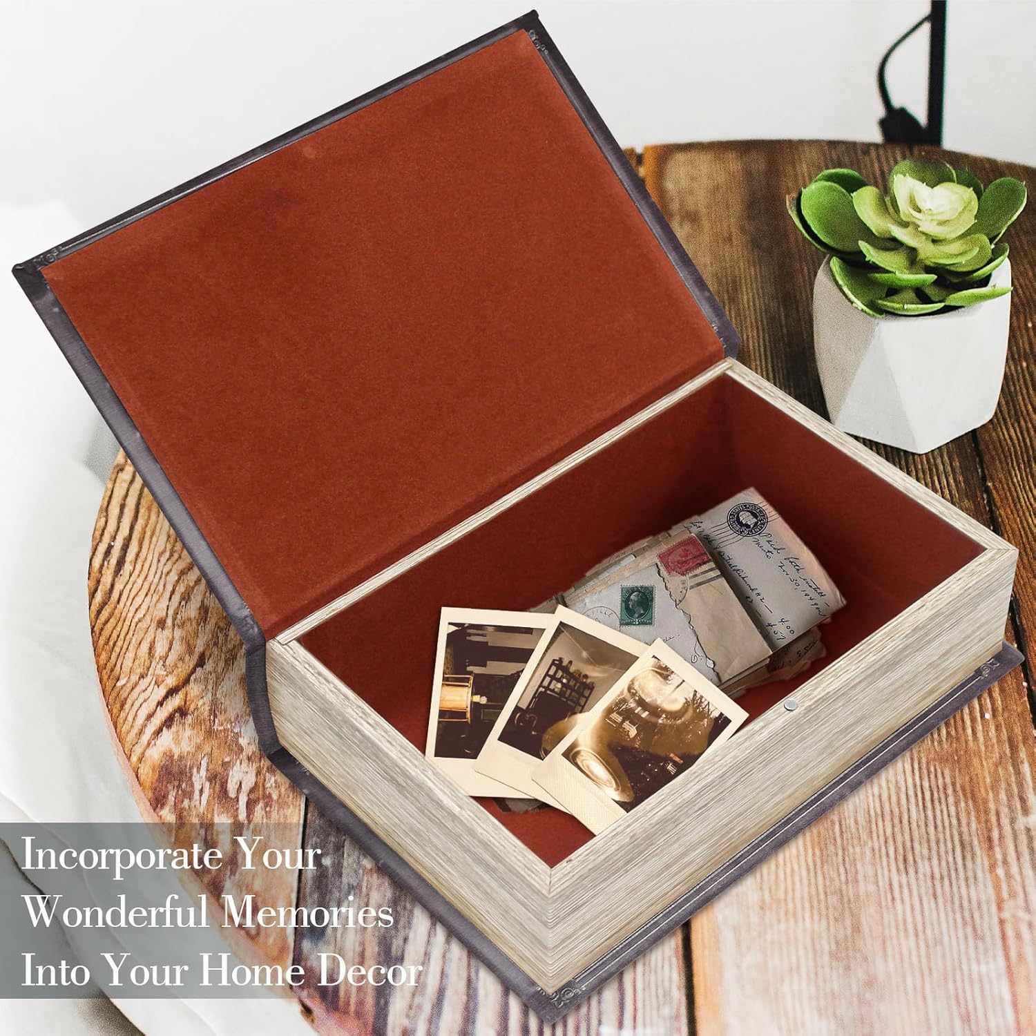 Vintage Blue Storage Basket - View 3
