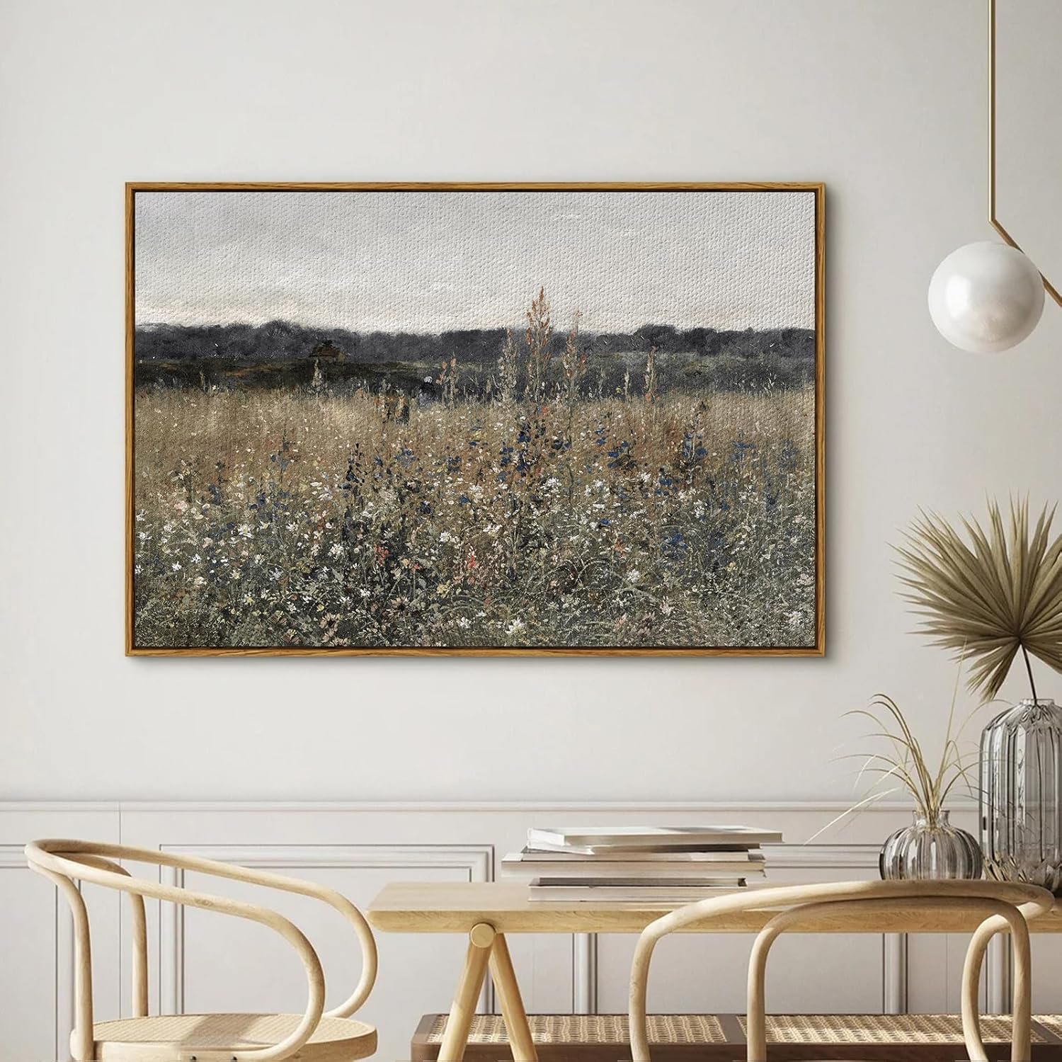 Framed Farmhouse Beige Canvas Wall Art — 24" - View 3