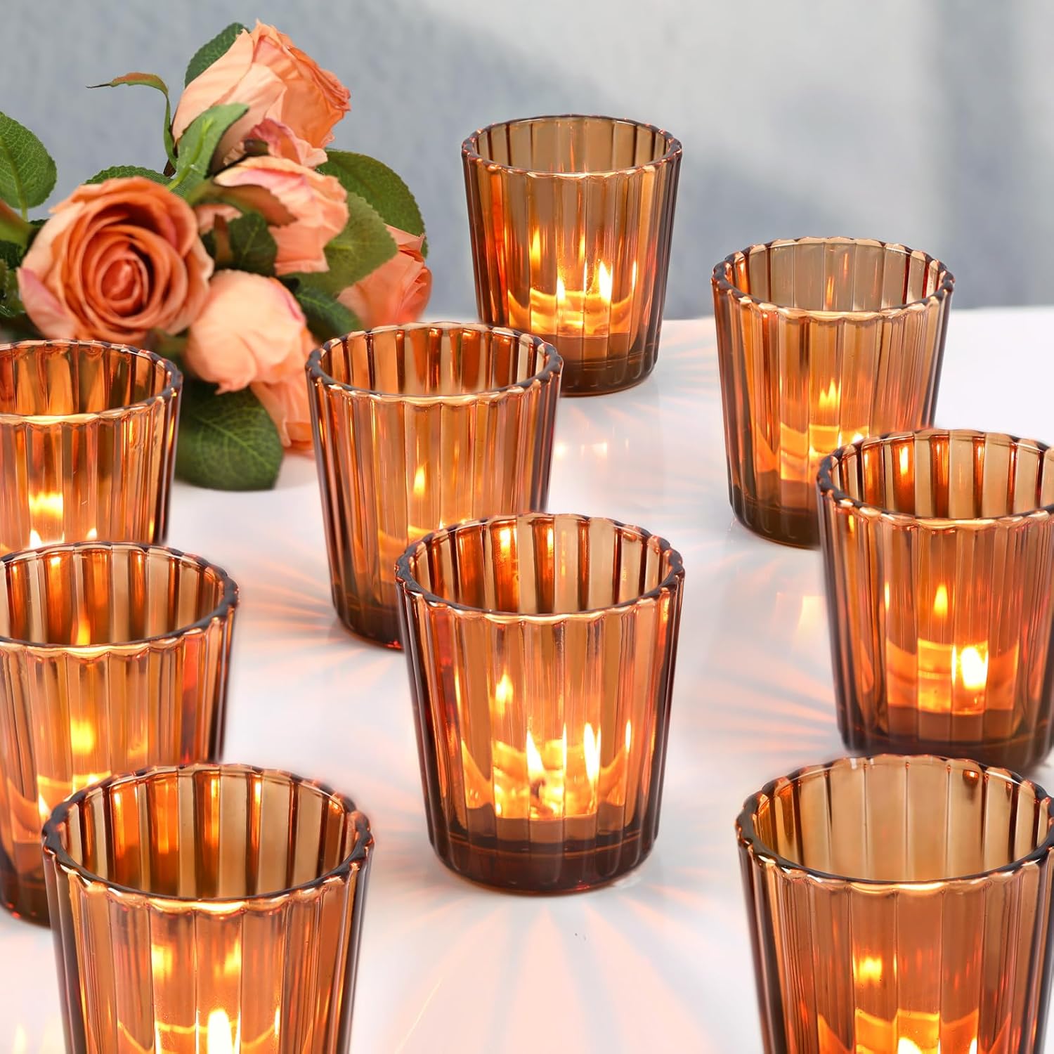 Vintage Gold Candle — Amber