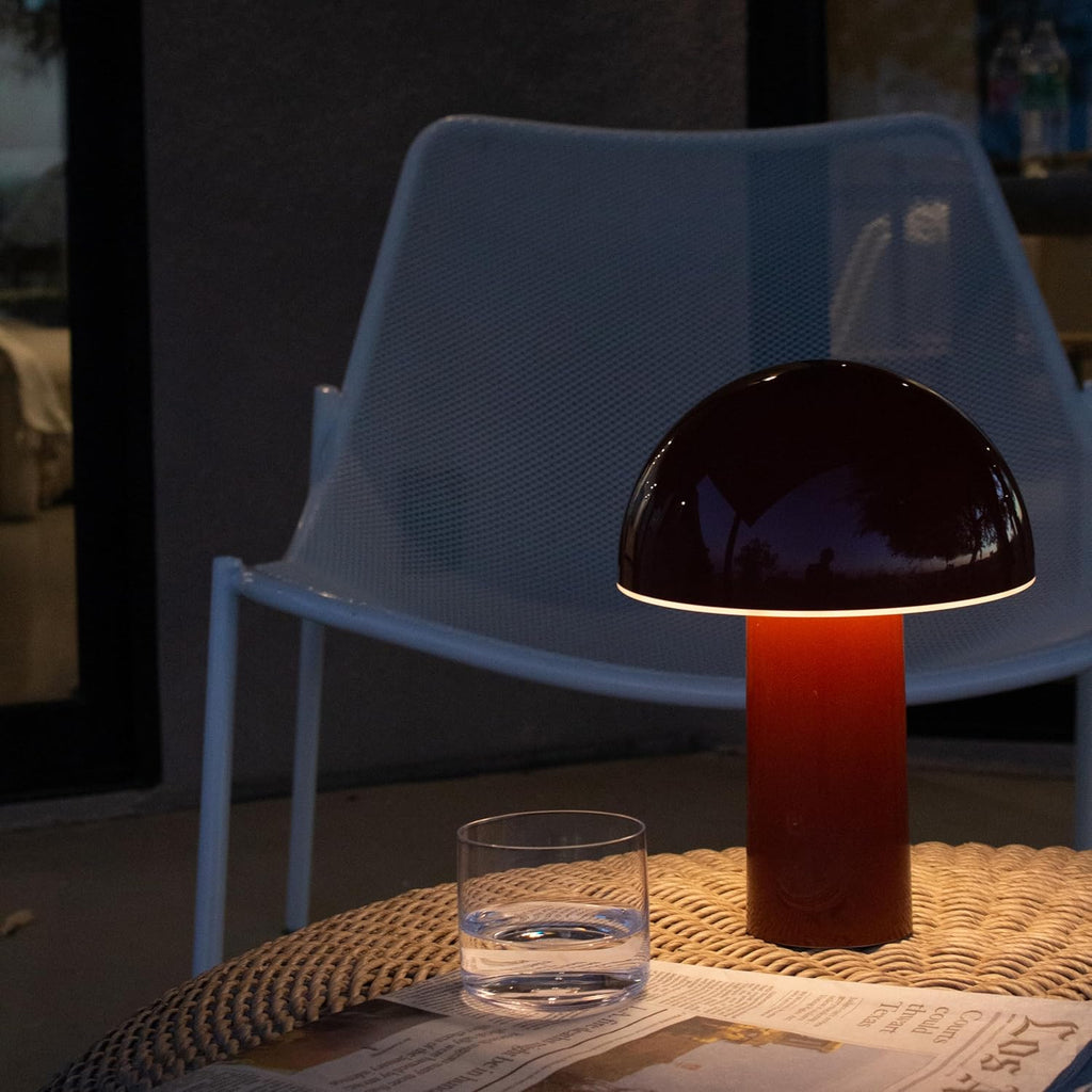 Cordless Modern Beige Table Lamp — 10" - View 6