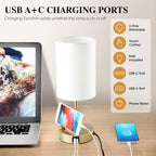 Dimmable Luxe Fabric Desk Lamp - View 5