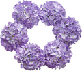 Beige Artificial Flowers — Set of 6 — Purple