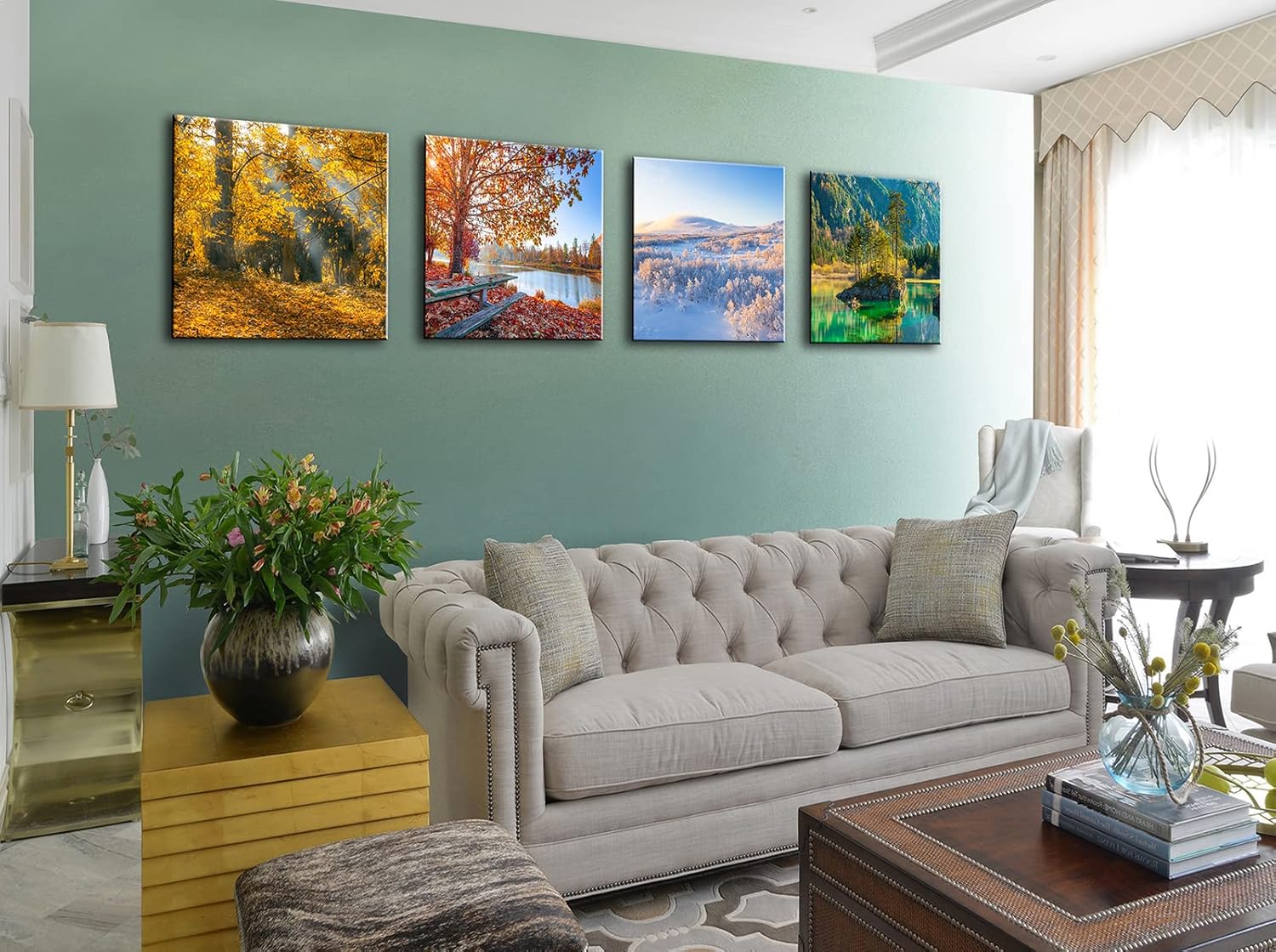 Modern Metal Canvas Wall Art — 12" - View 5