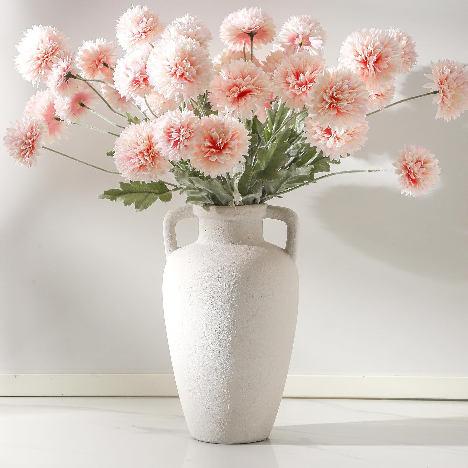 Farmhouse Ceramic Flower Vase — 41" — 103-5-11.4in