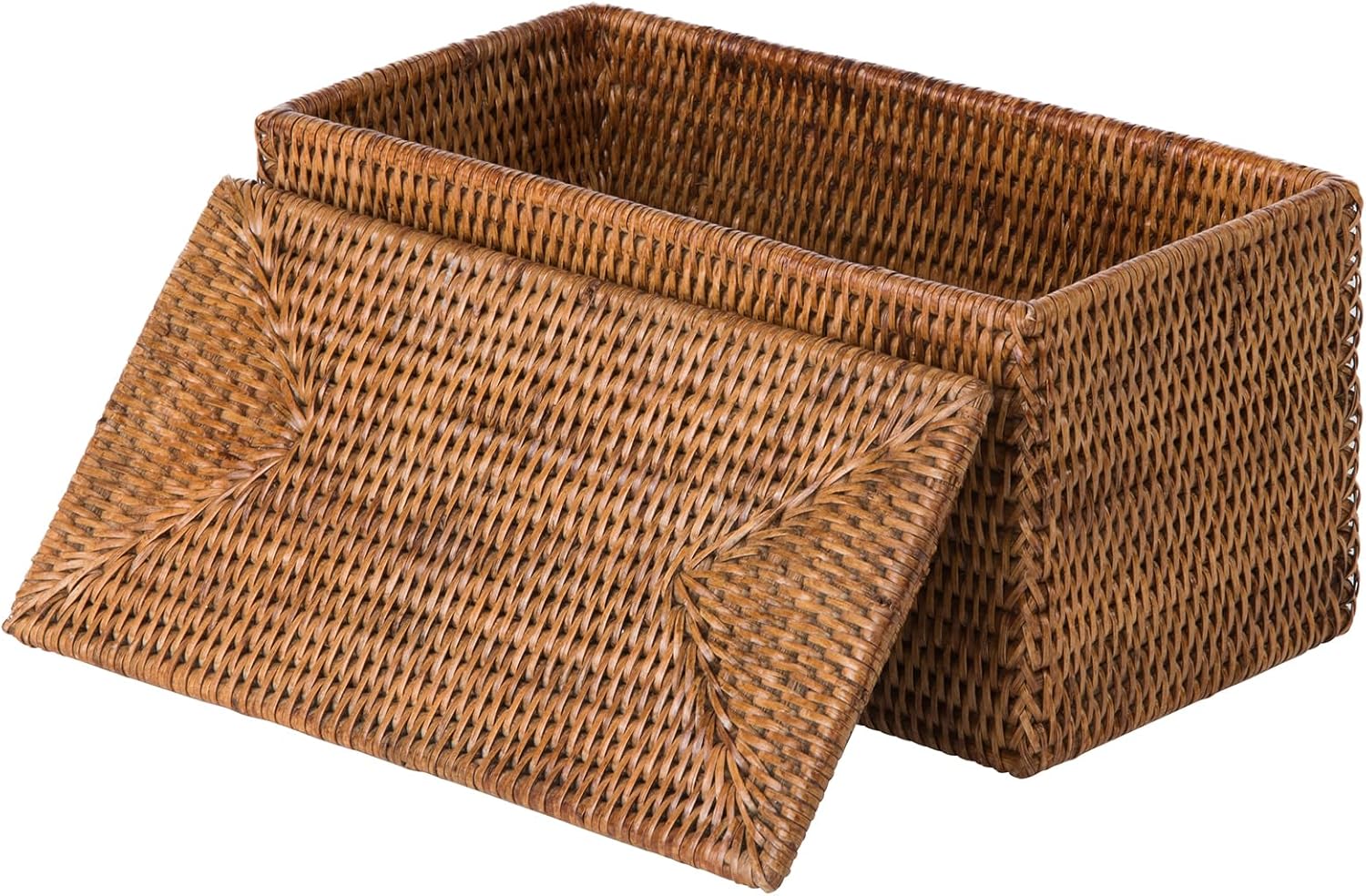 Rectangular Boho Brown Basket - View 5