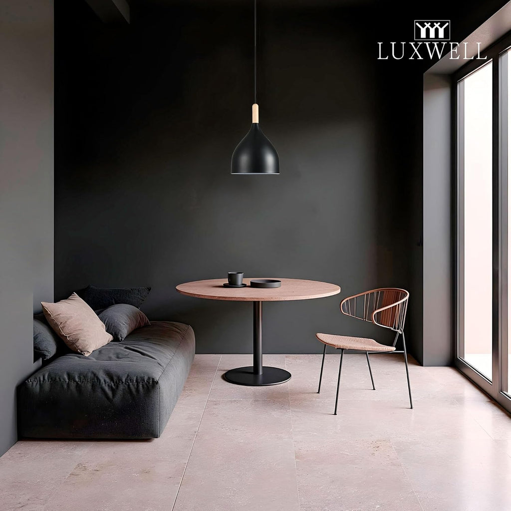 Adjustable Modern Beige Pendant Light — 6.6" - View 7
