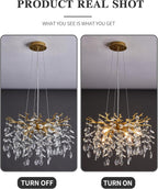 Round Luxe Black Chandelier — 6-Light - View 2