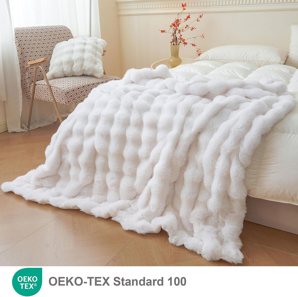 Luxe Beige Throw Pillow — 60" - View 2