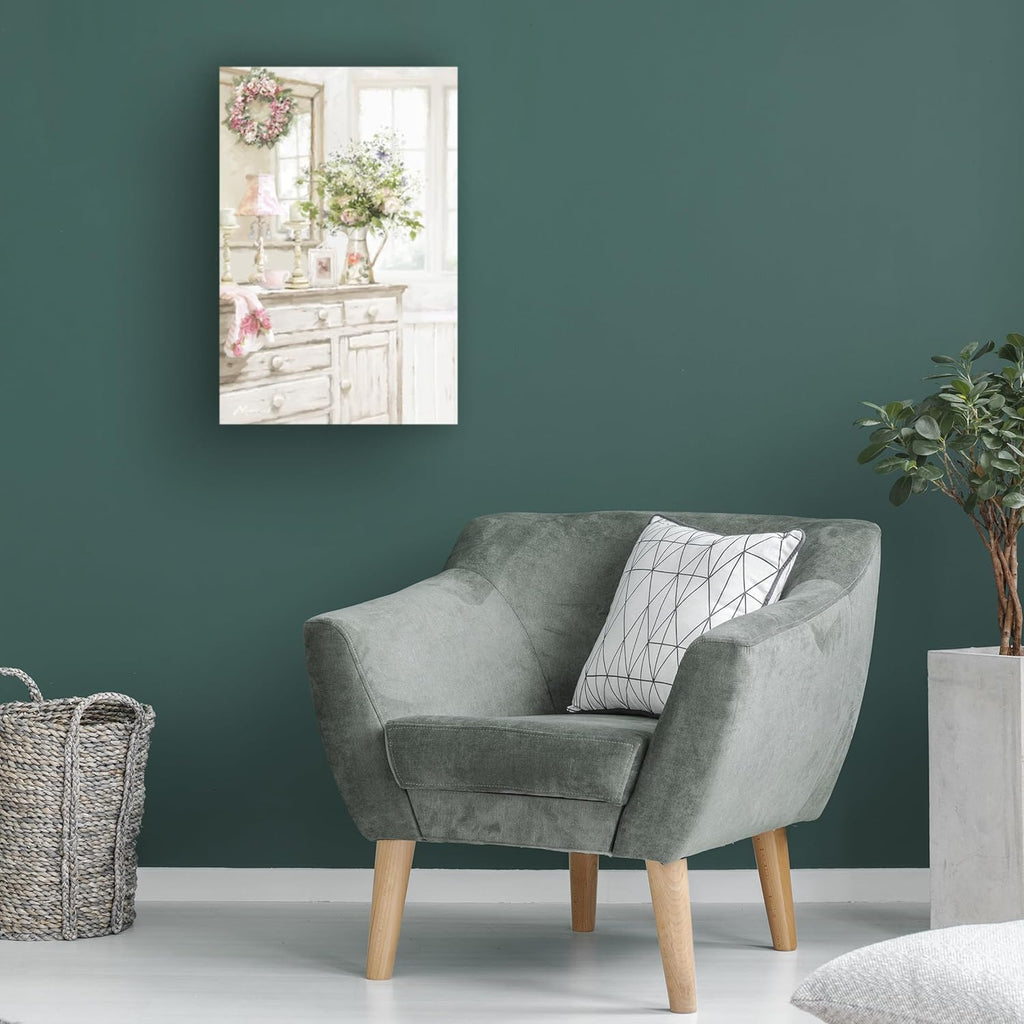 Wrapped Canvas Farmhouse Fabric Canvas Wall Art — 24" - View 4