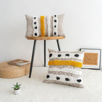 Tufted Boho Fabric Throw Pillow Cover — 20" - View 6