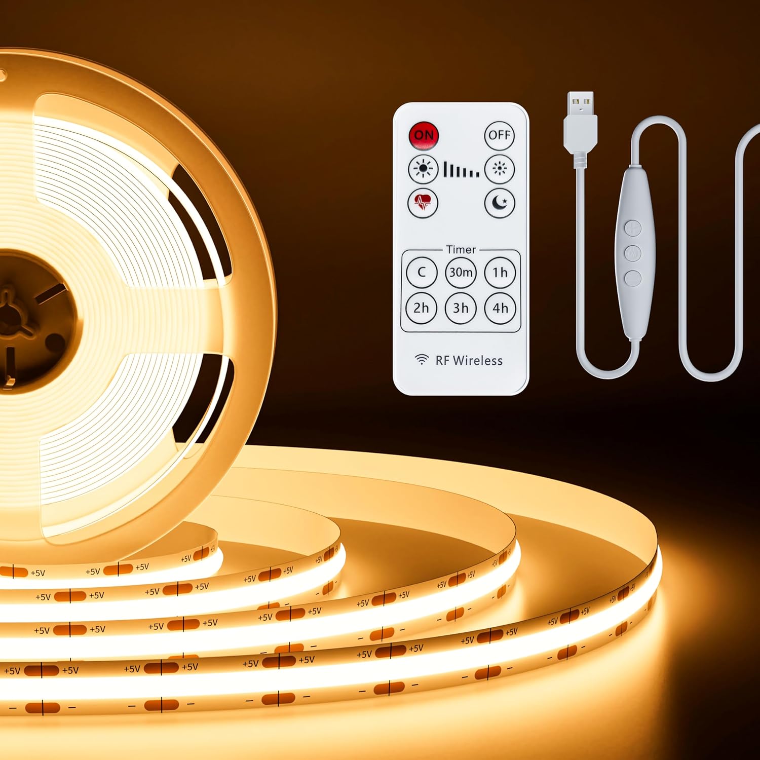 Dimmable Metal LED Strip Lights — 2700K