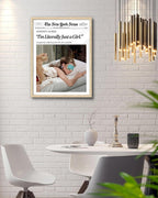 Framed Mid-Century Brown Canvas Wall Art — 16" - View 2