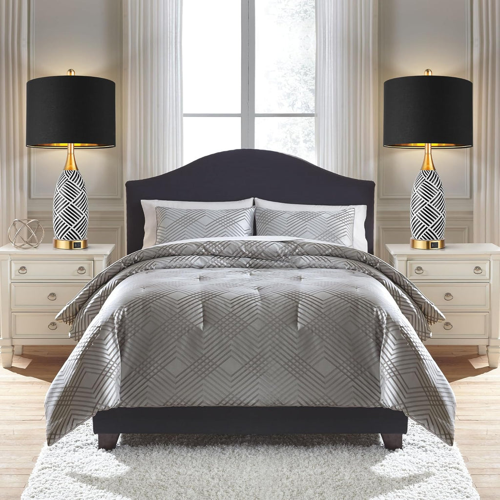 Dimmable Luxe Ceramic Bedside Lamp — 25.5" - View 7