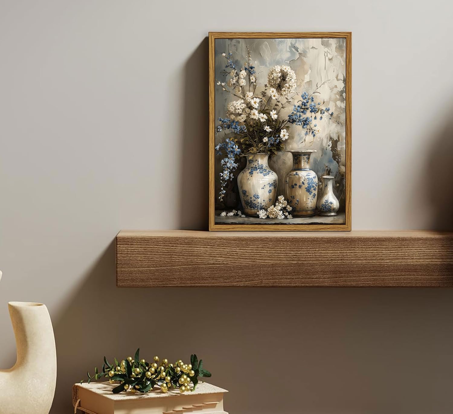 Framed Farmhouse Black Canvas Wall Art — 10" - View 2