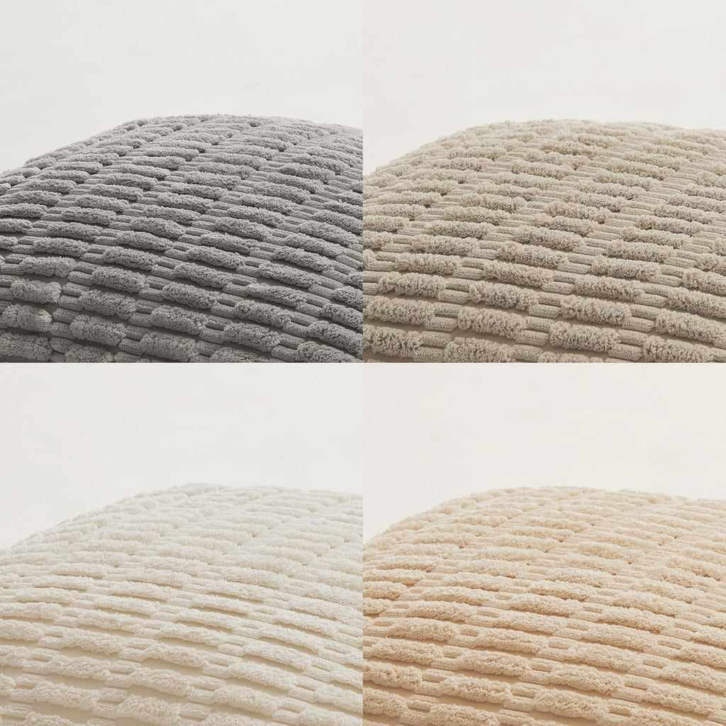 Boho Beige Throw Pillow Cover — 18" - View 5