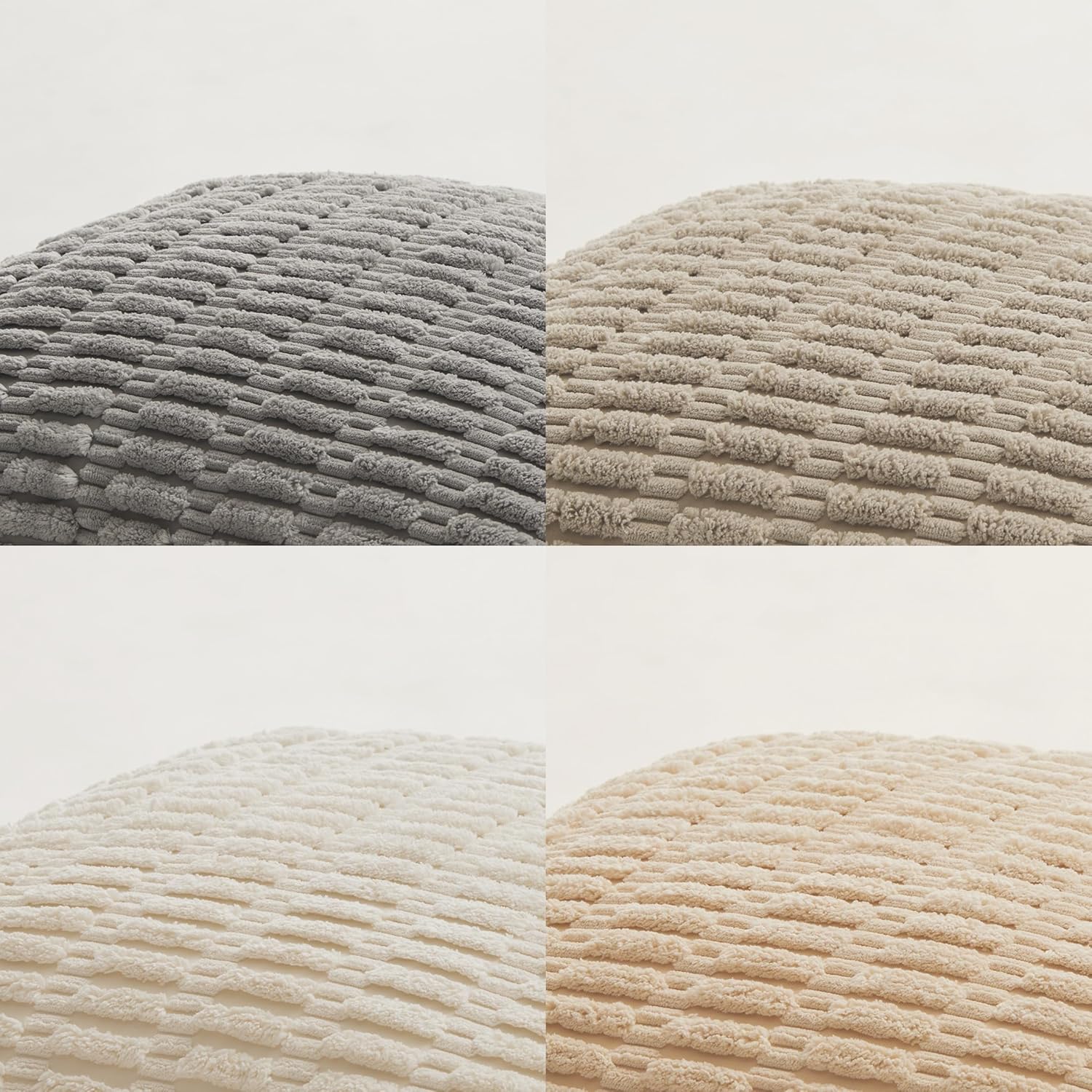Boho Beige Throw Pillow Cover — 18" - View 5