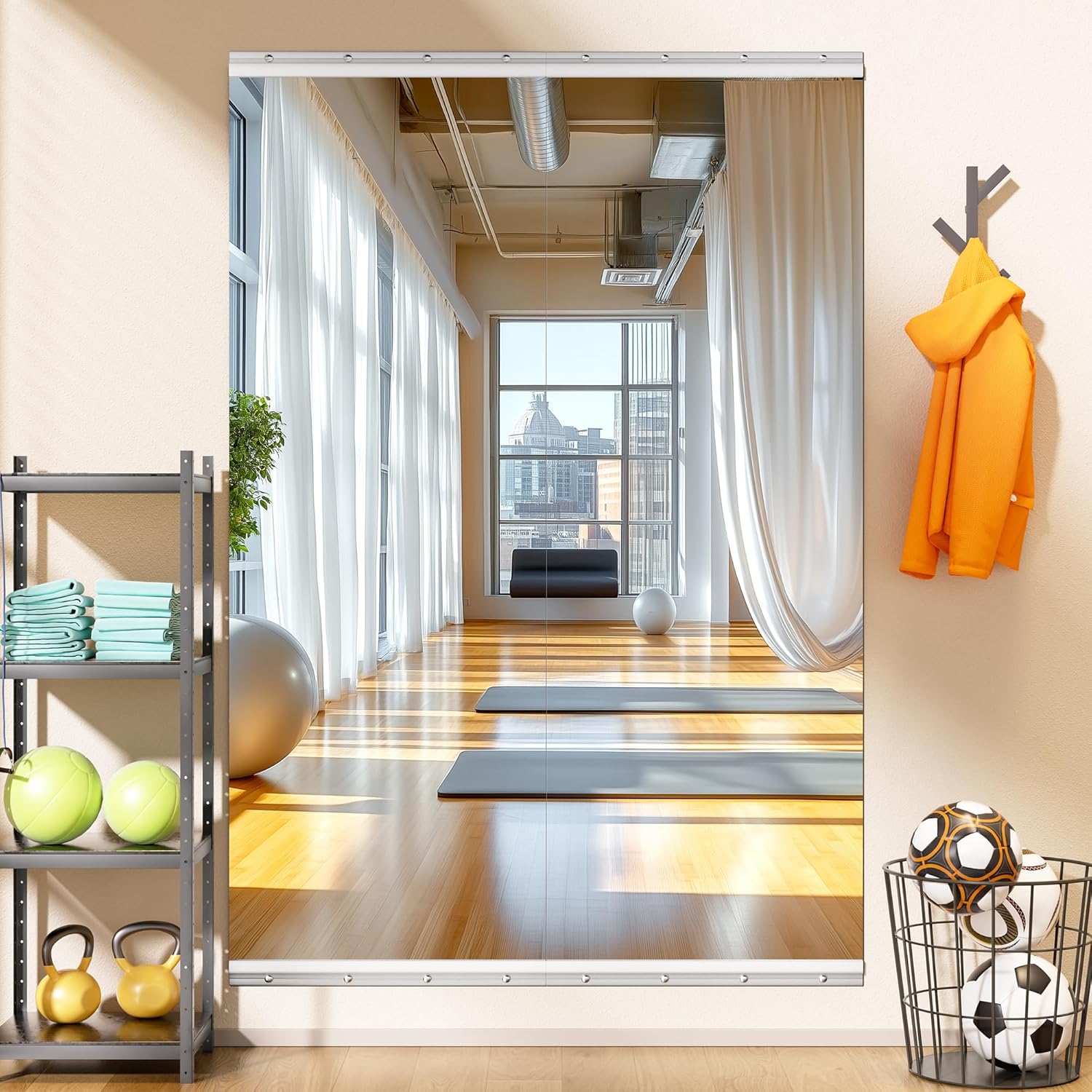 Glass Mirror — 95" — 67"x24"-2PCS