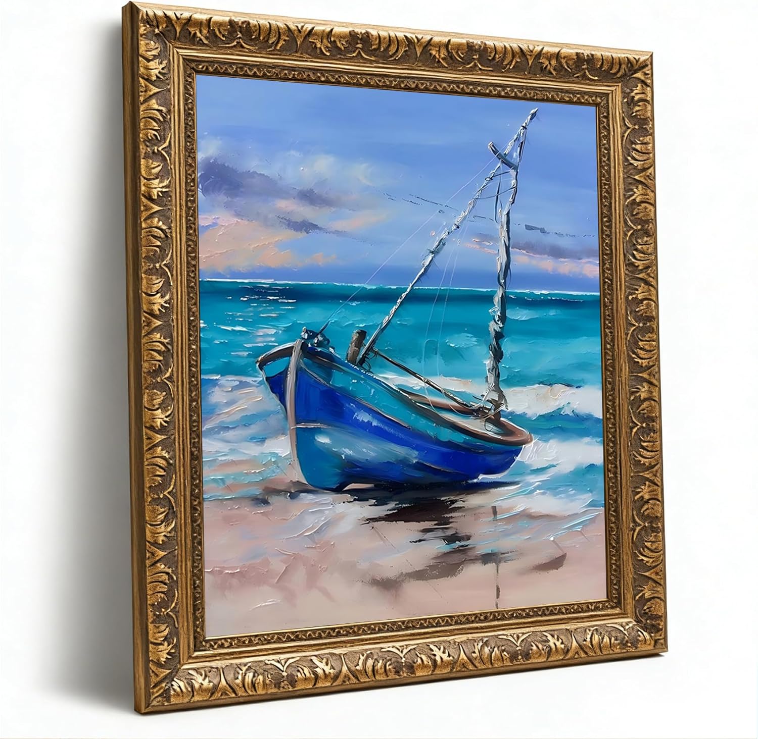 Framed Luxe Fabric Wall Decor — 8" — Picture 11