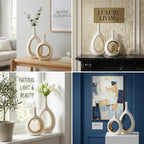 Farmhouse Beige Flower Vase - View 4