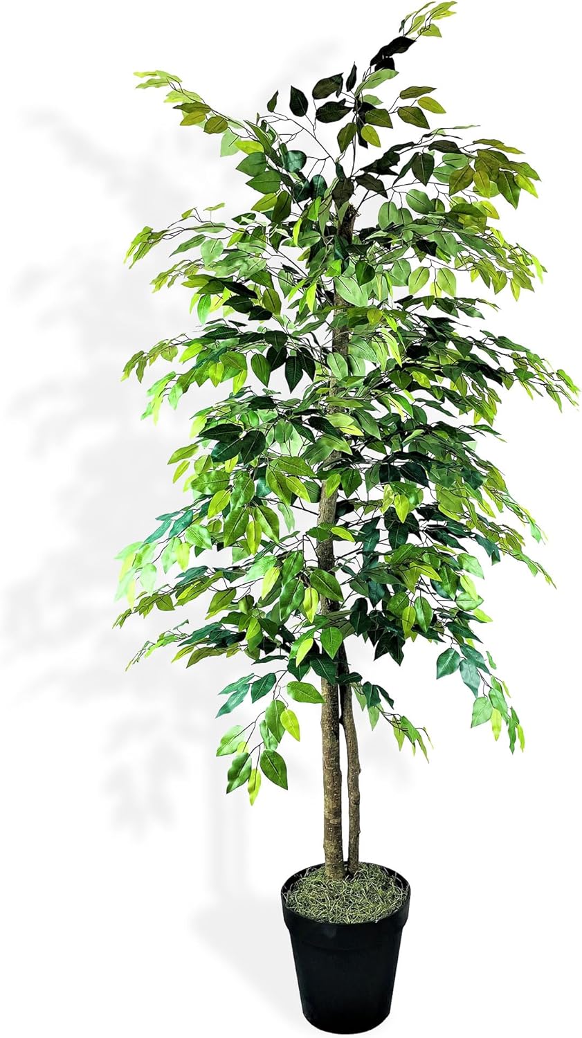 Black Faux Plant — Black Plastic