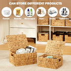 Boho Beige Storage Basket — 13" - View 7