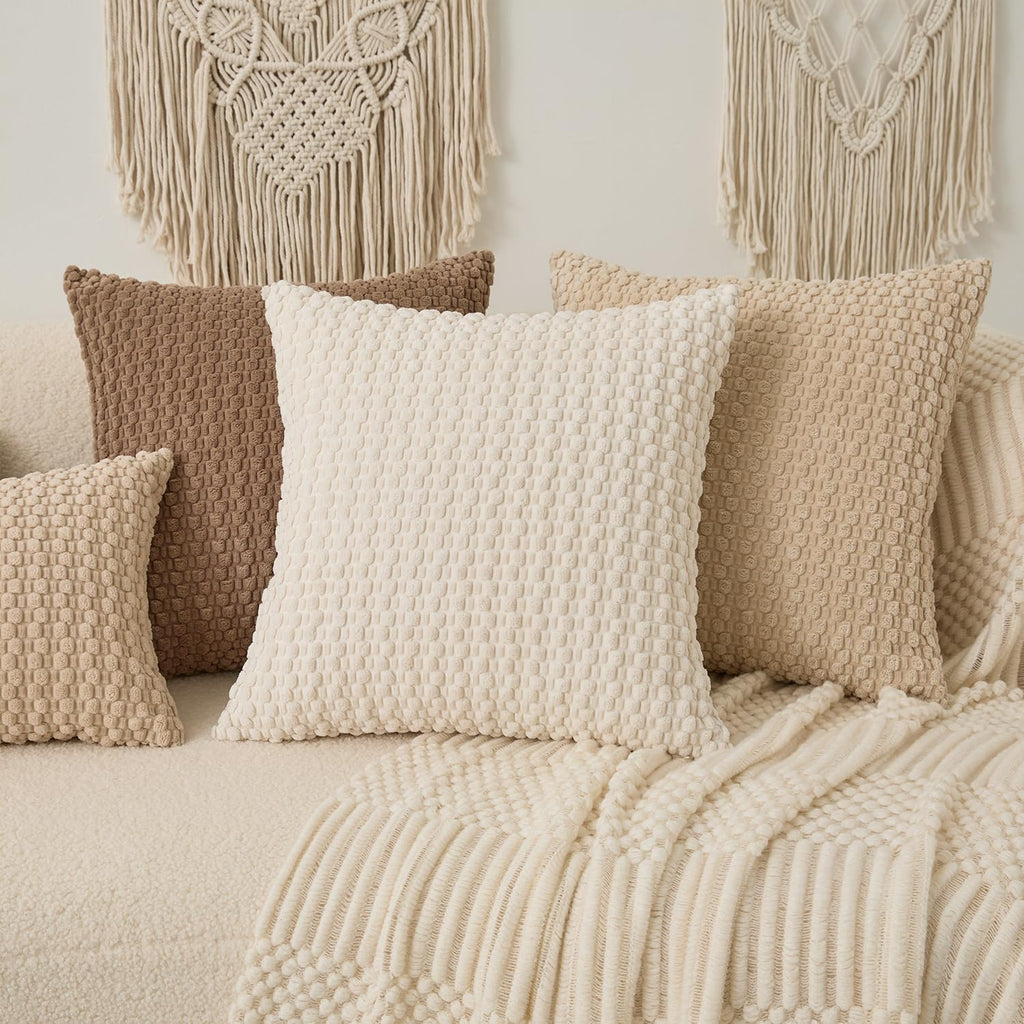 Lumbar Boho Beige Pillow Cover — 24" - View 7