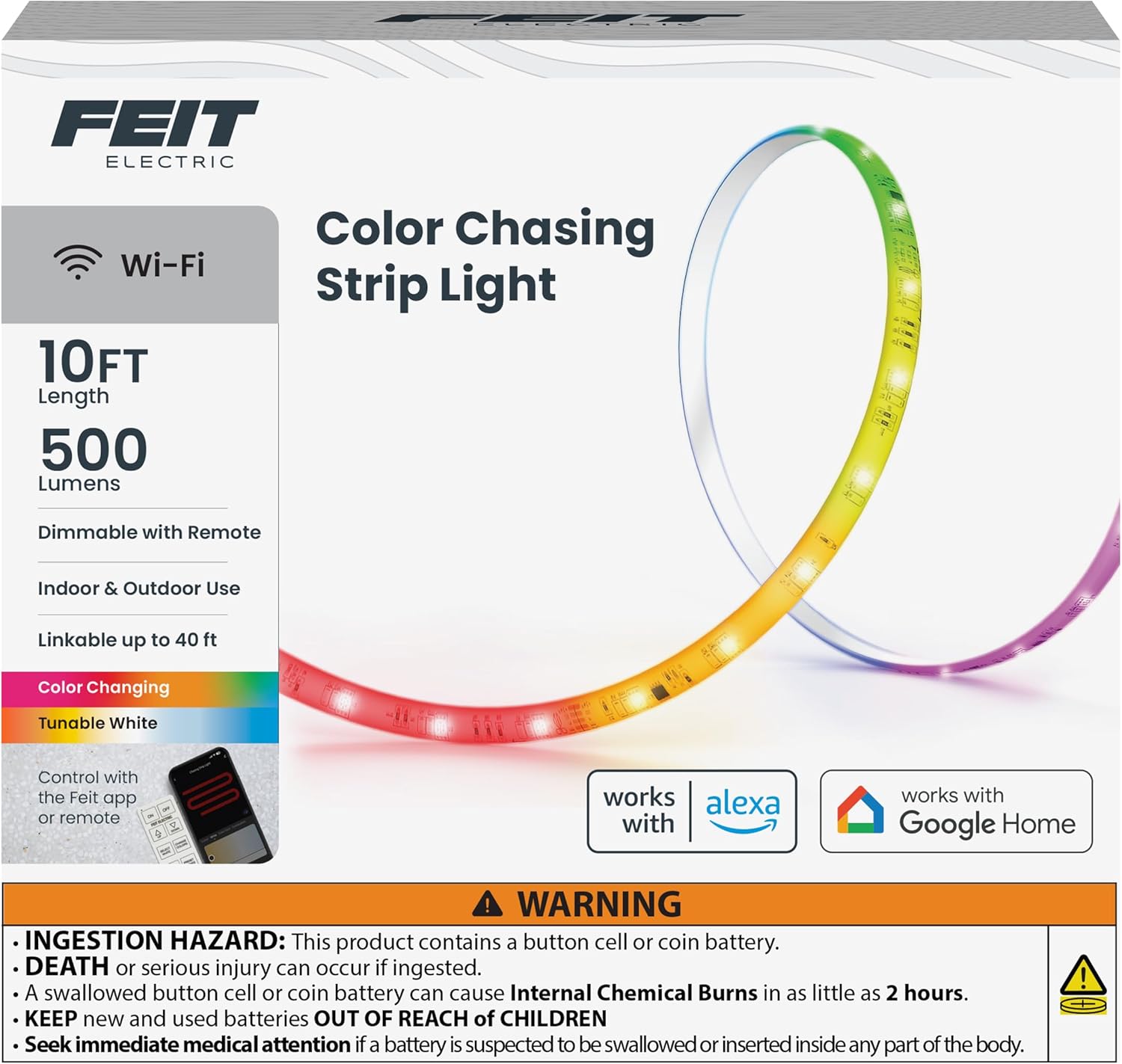 Smart Metal LED Light Strip — 10FT