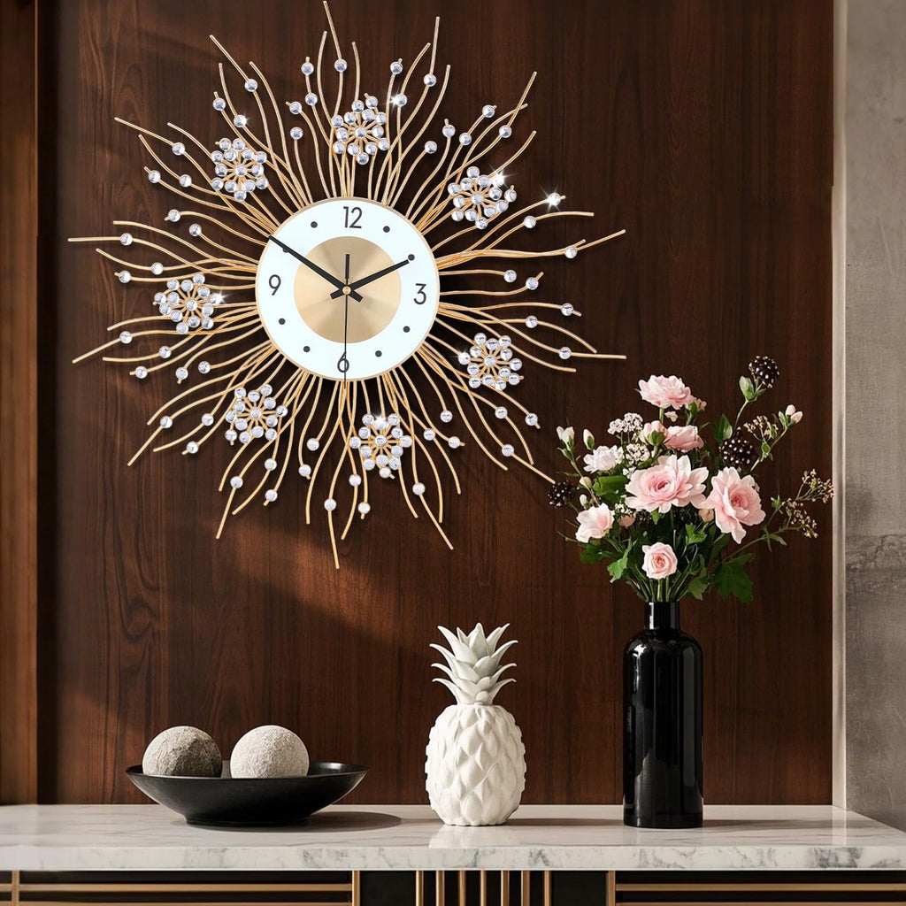 Round Luxe Gold Wall Art — 20" - View 6