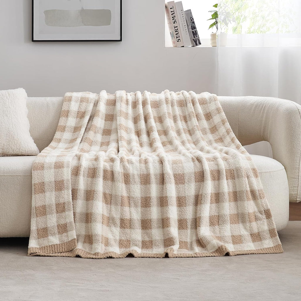 Knit Beige Throw Pillow — 50" - View 8