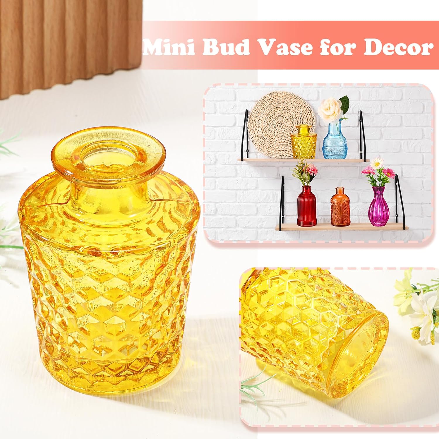 Vintage Farmhouse Glass Vase - View 4