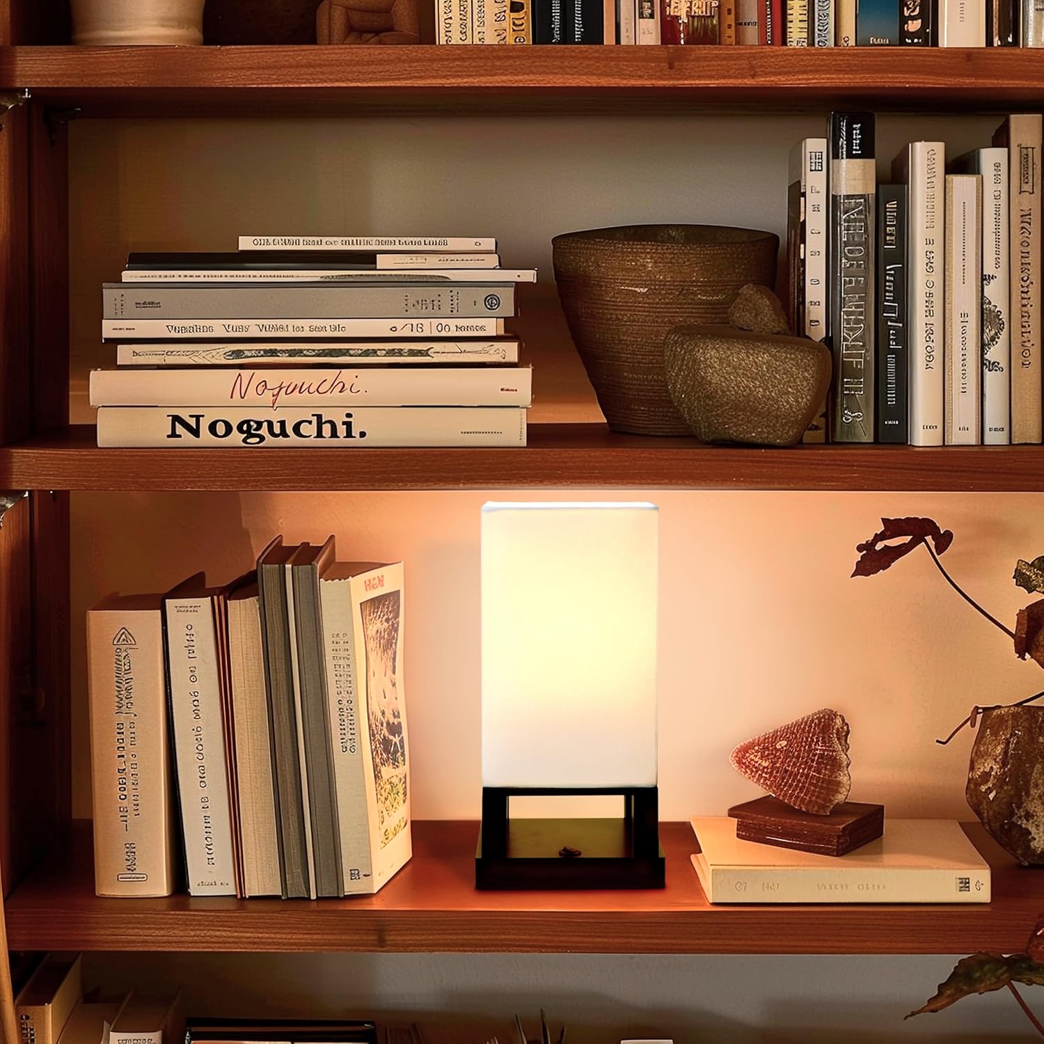 USB Modern Black Bedside Lamp - View 6